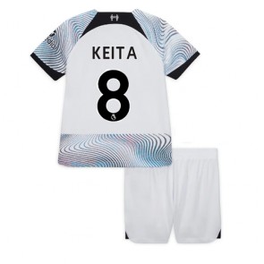 Liverpool Naby Keita #8 kläder Barn 2022-23 Bortatröja Kortärmad (+ korta byxor)